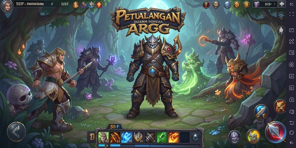 Tampilan gameplay ARPG yang mendebarkan dan penuh aksi.