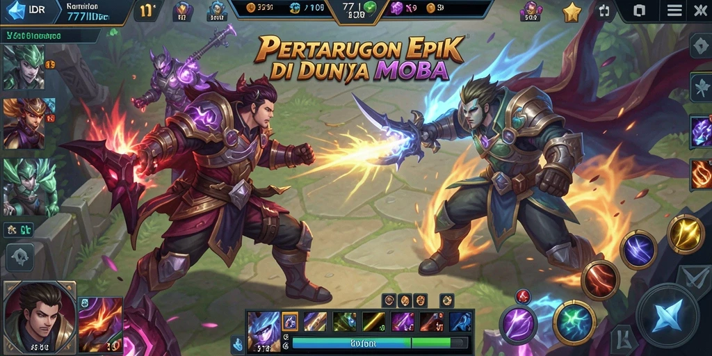 Gameplay seru dan menantang di dunia MOBA 777IDR.