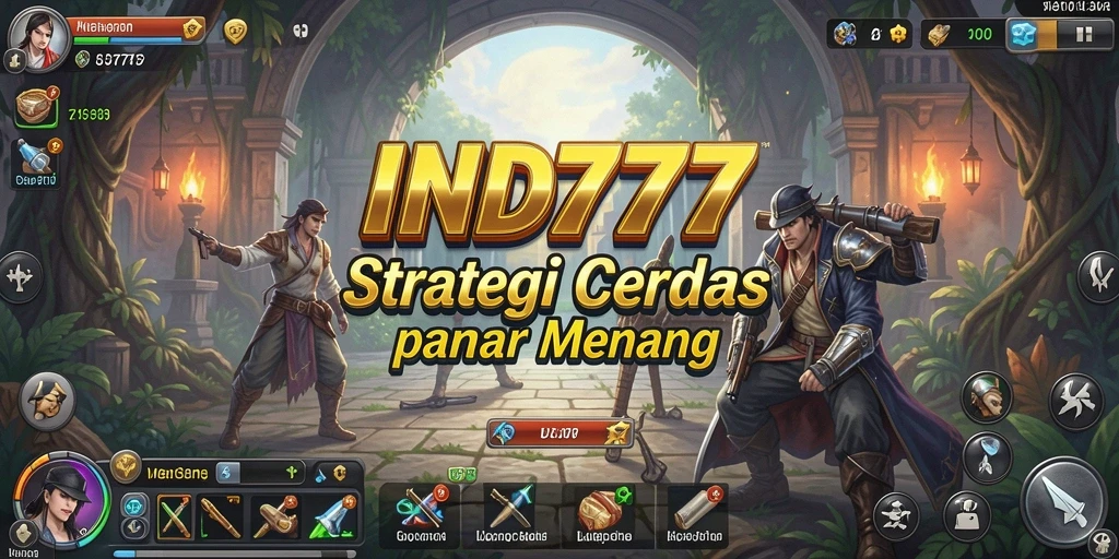 Screenshot utama menunjukkan gameplay strategi yang intens.