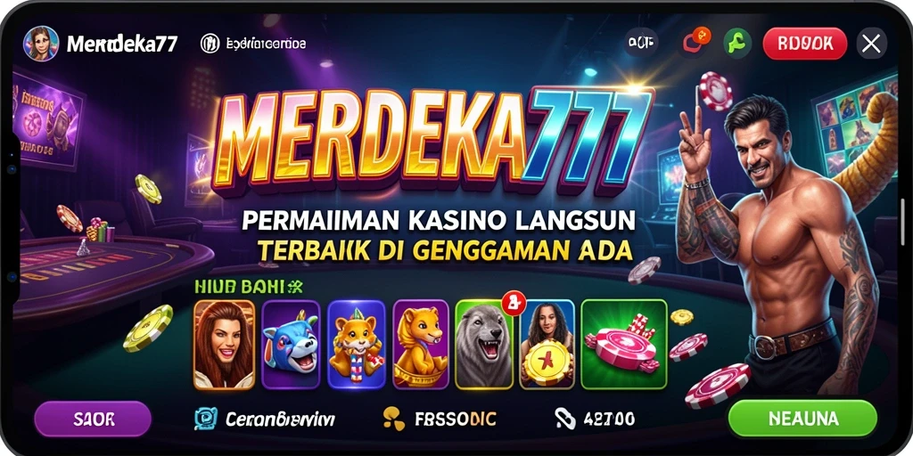 Tampilan gameplay MERDEKA777 yang mengesankan dalam Live Casino.